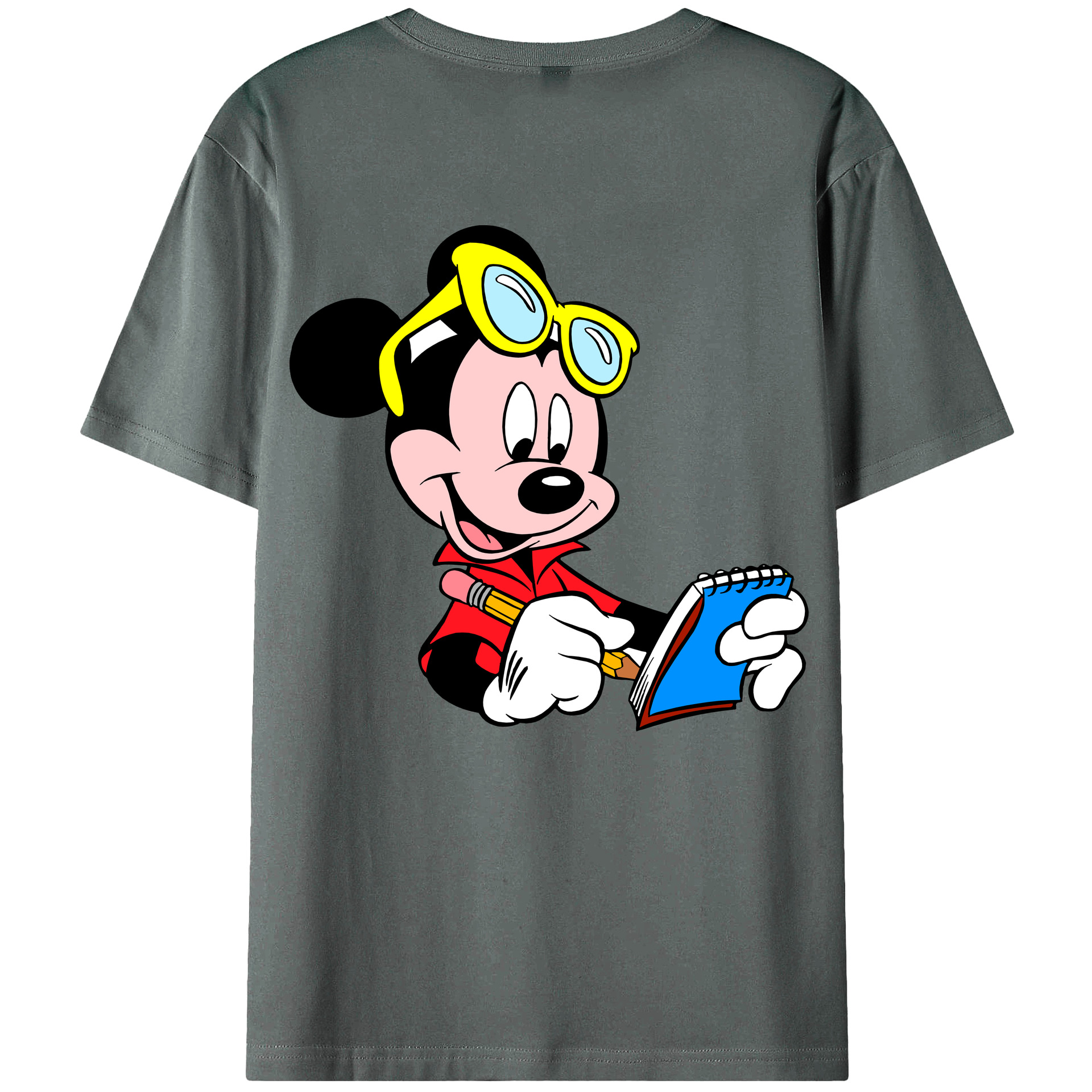 （画像用） ミッキーマウス Mickey Mouse 綿100％半袖Tシャツ（背面プリント）